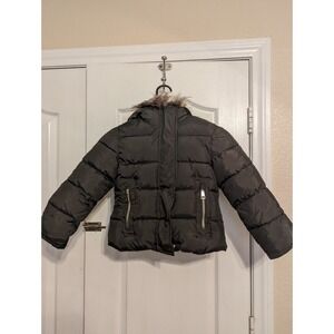 rothschild sherpa lined coat kids girl size‎ m 5/6